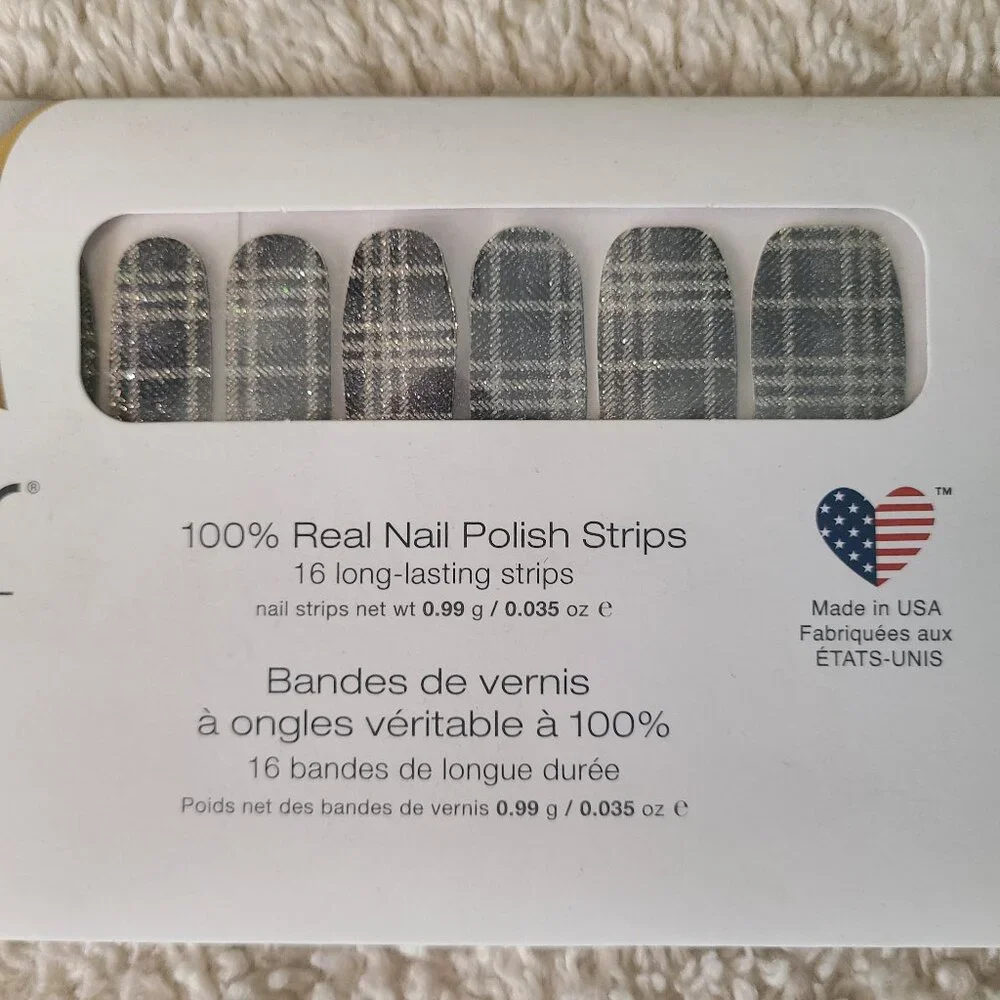 Color Street Plaid Reputation 100% Real Nail Polish Strips